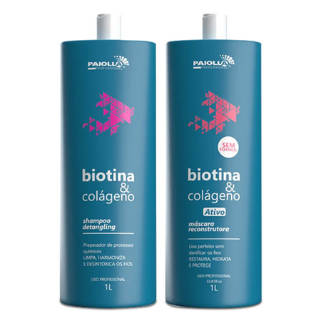 Kit Paiolla Biotin and Collagen Progressive + Shampoo Detangling Kit Paiolla Biotin and Collagen Progressive + Shampoo Detangling