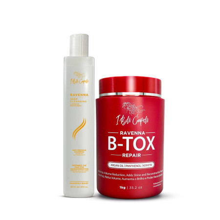 I Belli Capelli Ravenna Btox Repair Mask Kit + Anti-Residue Shampoo I Belli Capelli Ravenna Btox Repair Mask Kit + Anti-Residue Shampoo