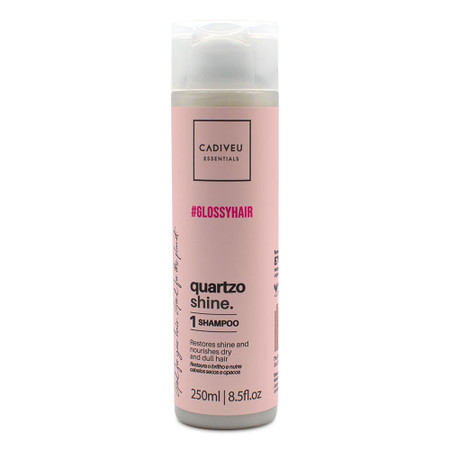 Cadiveu Quartzo Shine Shampoo #GlossyHair Restores Shine and Nourishes 250ml/8.5 fl.oz Cadiveu Quartzo Shine Shampoo #GlossyHair Restores Shine and Nourishes 250ml/8.5 fl.oz