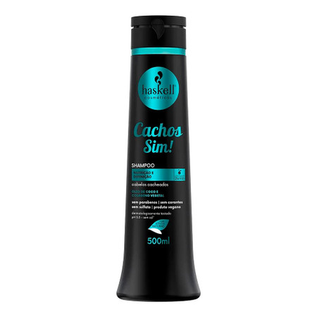 Haskell Shampoo "Cachos Sim!" for Curly Hair 500ml / 16.9 fl.oz Haskell Shampoo "Cachos Sim!" for Curly Hair 500ml / 16.9 fl.oz
