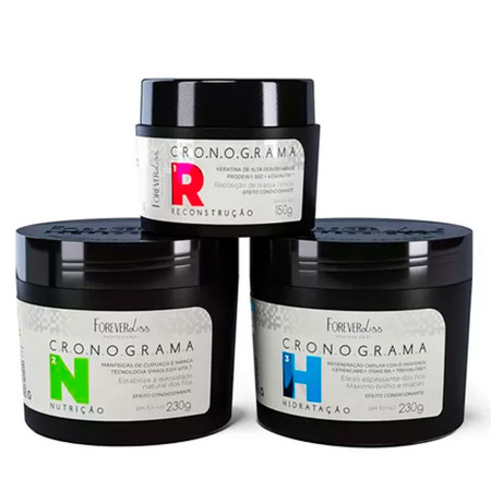 Forever Liss Hair Schedule Kit Hair Masks - 3 Products Forever Liss Hair Schedule Kit Hair Masks - 3 Products