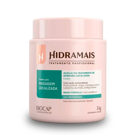 Hidramais Localized Massage Cream with Phytocafeil - 1kg/35.27oz Hidramais Localized Massage Cream with Phytocafeil - 1kg/35.27oz