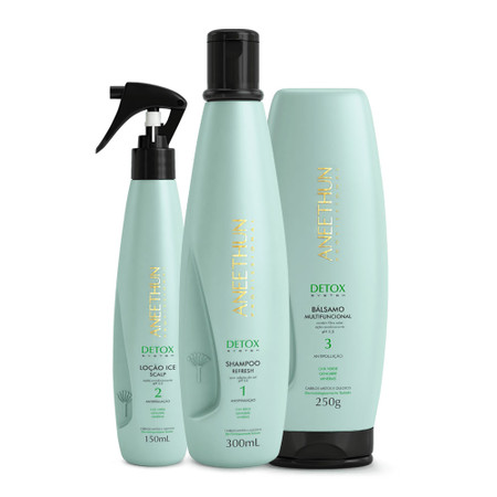 Aneethun Detox Shampoo 300ml/10.1 fl.oz + Lotion 150ml/5.07 fl.oz + Balm 250g/8.8 oz Aneethun Detox Shampoo 300ml/10.1 fl.oz + Lotion 150ml/5.07 fl.oz + Balm 250g/8.8 oz