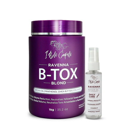 Kit I Belli Capelli Ravenna B-tox Blond Mask + Repair Oil – Complete Care for Blonde Hair