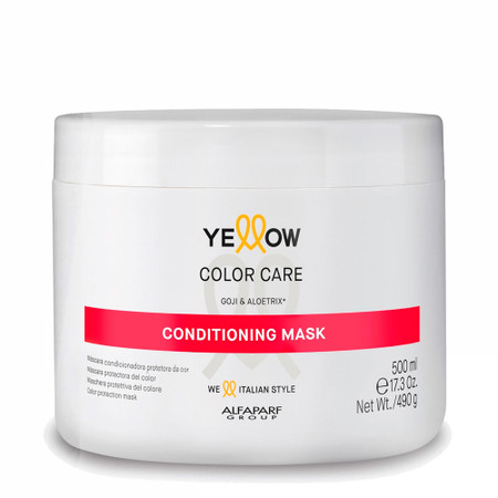 Alfaparf Yellow Color Care Conditioning Mask Protetor da Cor Goji e Aloetrix 500ml/17.3fl.oz Alfaparf Yellow Color Care Conditioning Mask Protetor da Cor Goji e Aloetrix 500ml/17.3fl.oz