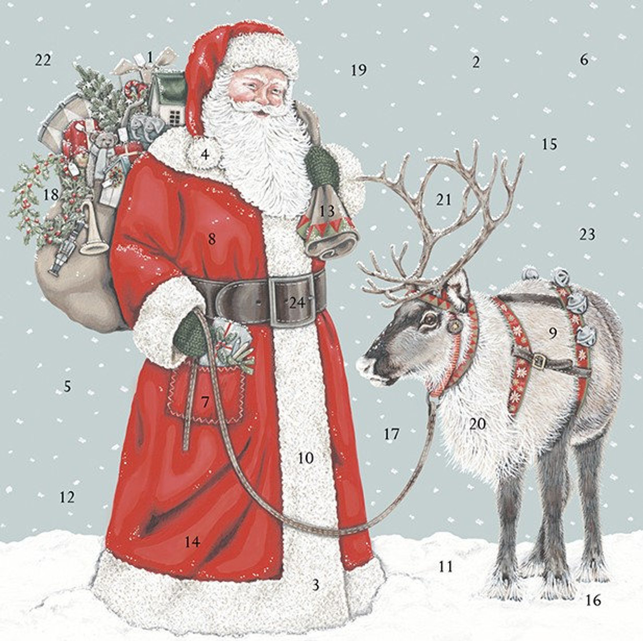 Advent Calendar Father Christmas and Friend