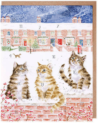 Advent Calendar Card Santa Paws