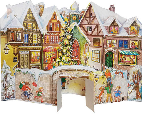 At the Town Wall freestanding advent calendar