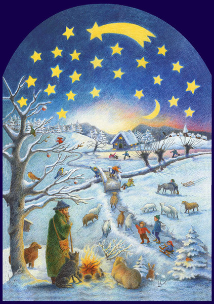 Winter scene advent calendar