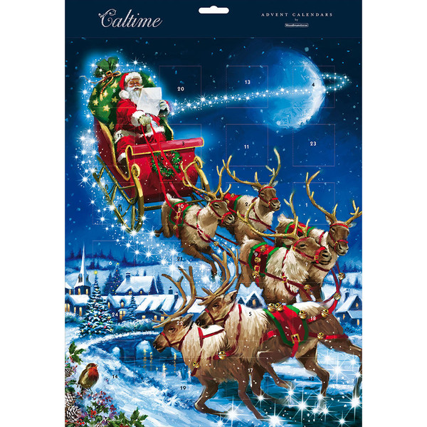 Santa and Reindeer advent calendar