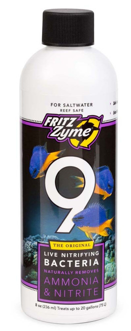 FritzZyme 9 Saltwater Live Nitrifying Bacteria 8oz