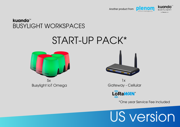 kuando Busylight WorkSpaces Start-up Pack - Bookable Spaces (US)