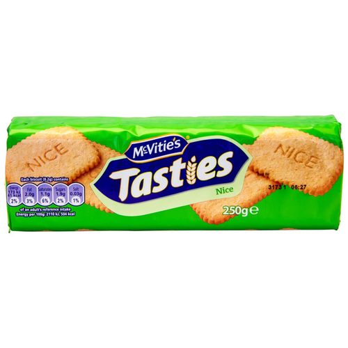 McVities – Tasties Nice Biscuits 250g McVities – 250g – Biscuits and Cookies