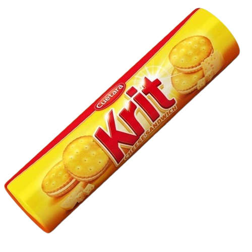Krit Savoury Cheese Sandwich Crackers 125 g crunchy cheese crackers sharing savoury snack