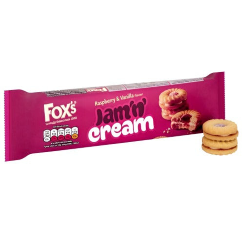 Foxs Jam and Creams 150g sandwich biscuits cream filled jam centre assorted cookies and biscuits collection South African Products