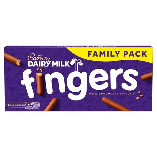 cadbury dairy milk fingers family pack 114g chocolate covered biscuit fingers british chocolate biscuits filled and covered biscuits