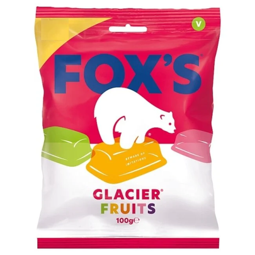 foxs glacier fruits soft fruity sweets 100g chewy jelly fruit candy british sweet shop favourite sharing bag