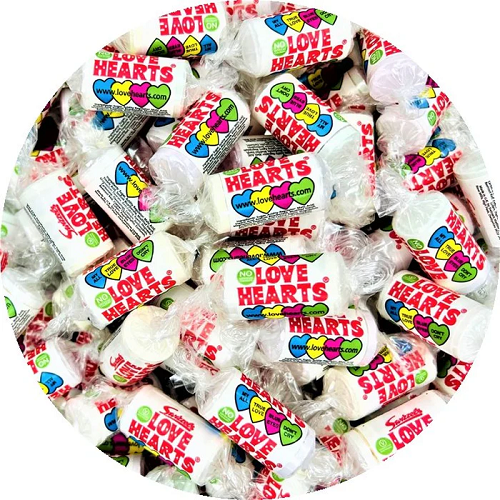 swizzels love hearts mini rolls british fizzy candy tablets individually wrapped retro vegan sweets