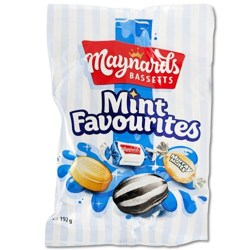 maynards bassetts mint favourites 192g assorted peppermint sweets