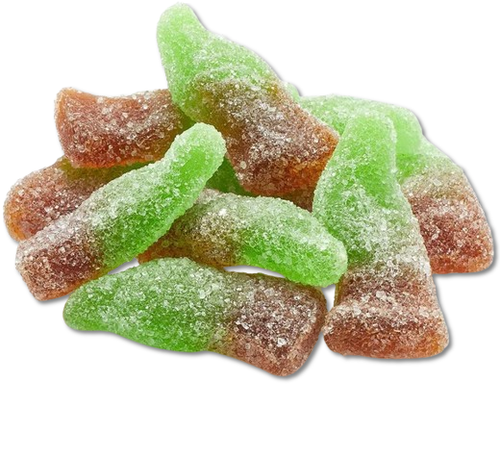 sugar cola bottle gummies by weight – sugared cola sweets chewy pick n mix candy