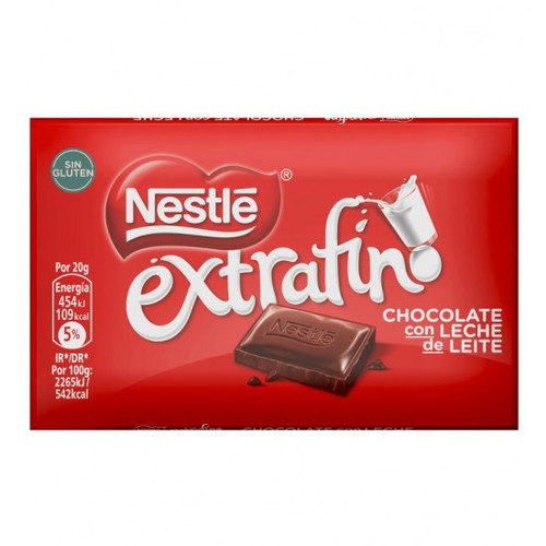 Nestlé Extrafin milk chocolate bar 20g mini chocolate snack bar Chocolate and Snack Bars and Nougat