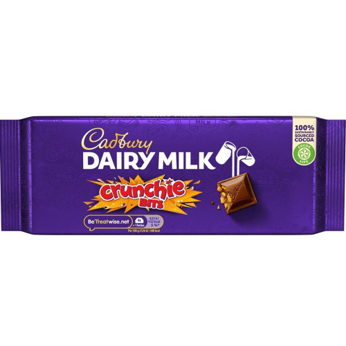 Cadbury Dairy Milk Crunchie Bits milk chocolate tablet 180g