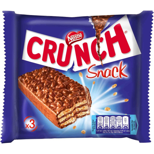 Crunch Milk Chocolate Snack Bars Multipack 90g Nestle crispy rice chocolate bars Chocolate Bars multipack