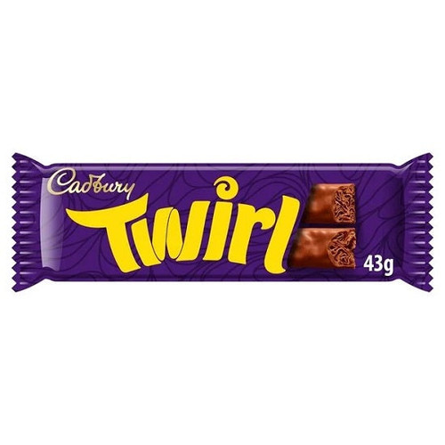 Cadbury Twirl 43g flaky milk chocolate bar