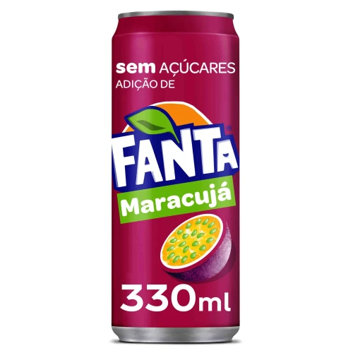 Fanta Passion Fruit Sugar Free Carbonated Soft Drink 330ml fizzy tropical beverage can