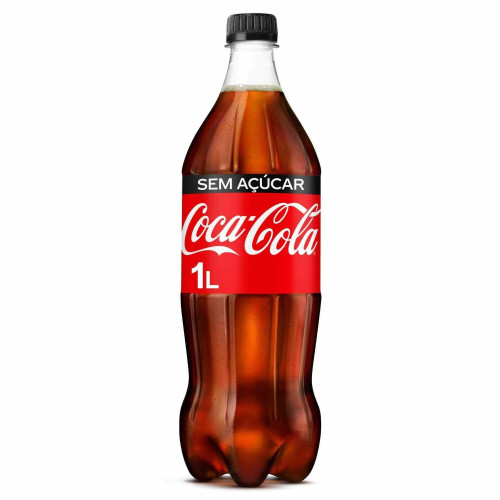 Coca Cola Zero Carbonated Soft Drink 1L sugar free fizzy cola bottle
