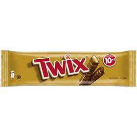 twix chocolate snack with biscuit and caramel 500g 10 pack milk chocolate caramel biscuit bars chocolate bars and snack bars multipack