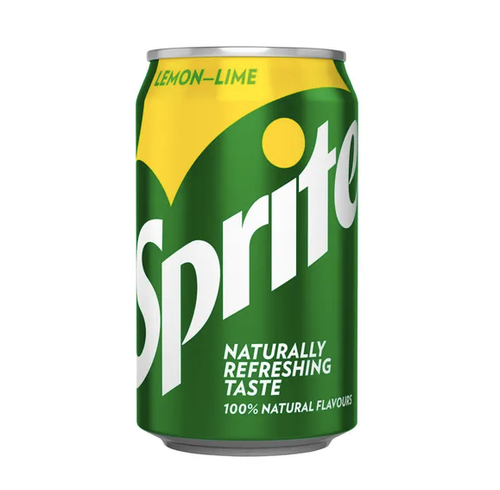 Sprite Lemon Lime Carbonated Soft Drink 330ml fizzy citrus soda can