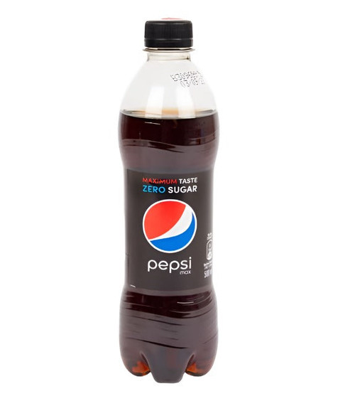 Pepsi Zero Sugar 500ml sparkling sugar free cola soft drink bottle