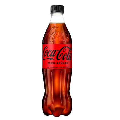 Coca Cola Zero Carbonated Soft Drink 500ml sugar free fizzy cola bottle