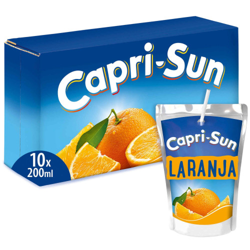 Capri Sun Orange Juice 10x200ml multipack citrus juice pouches lunch box drinks