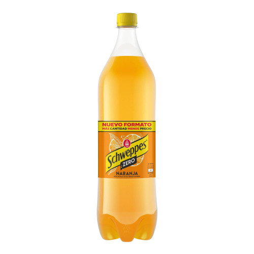 Schweppes orange sugar free 1.5L plastic bottle citrus carbonated soft drink refreshing soda