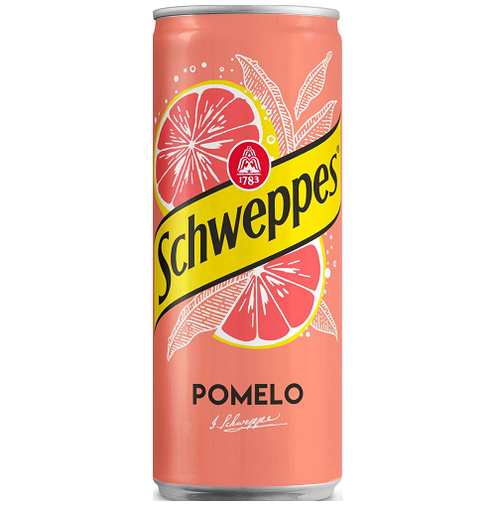 Schweppes grapefruit 330ml can citrus carbonated soft drink refreshing soda soft drinks carbonated