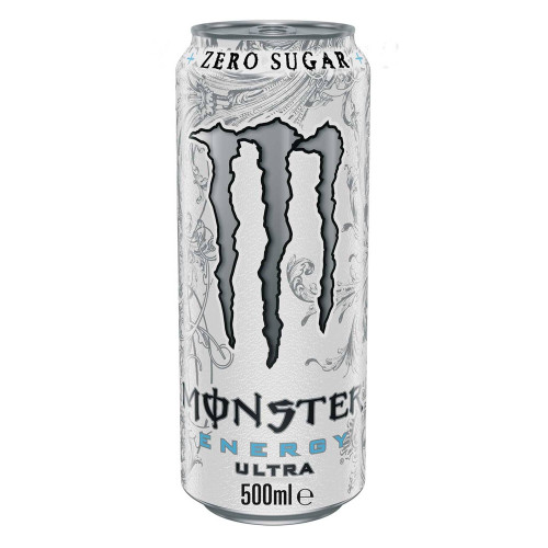 monster ultra white energy drink 500ml zero sugar citrus energy drink can