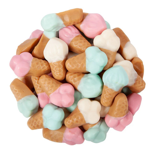 ice cream gummies by weight – foamy jelly sweets pick n mix candy