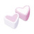 pink white heart marshmallow soft sweets 100g fluffy shaped marshmallow candy soft foam sweets pack