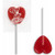 heart lollipops pack 10 units fruity candy suckers novelty sweets world lollipops candy toys