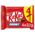 KitKat chunky milk chocolate snack 4x40g pack four chunky wafer chocolate bars coated in milk chocolate sharing multipack