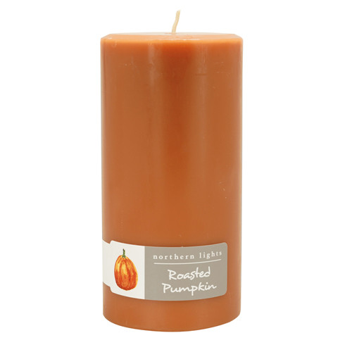 Northern Lights Roasted Pumpkin 3" x 6" Pillar Candle