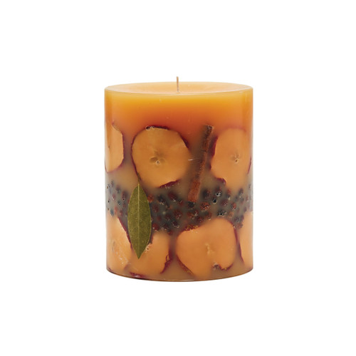 Rosy Rings Signature Collection Spicy Apple Botanical 4.5 x 5.5 Pillar Candle