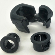 What are examples of plastic fasteners?