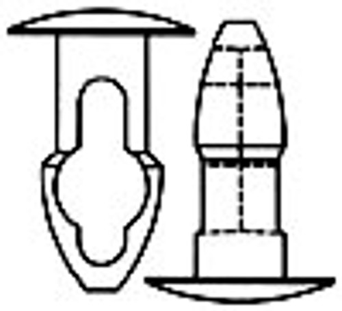 Nylon Key-Hole Clips