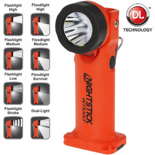 NIGHTSTICK INTRANT INTRINSICALLY SAFE DUAL-LIGHT ANGLE LIGHT (RED)