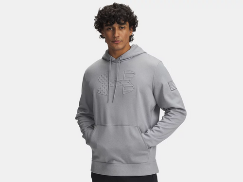 UNDER ARMOUR MEN'S UA FREEDOM ARMOUR FLEECE EMBOSS HOODIE