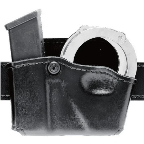 SAFARILAND MODEL 573 OPEN TOP MAGAZINE AND HANDCUFF POUC, GLOCK 17/22/45