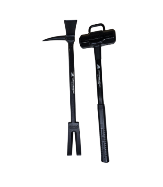 LEATHERHEAD ENTRY TOOL 30" HALLIGAN AND 8LB SLEDGE 24" BLACK HANDLE W/MARRY HEAD & STRAP